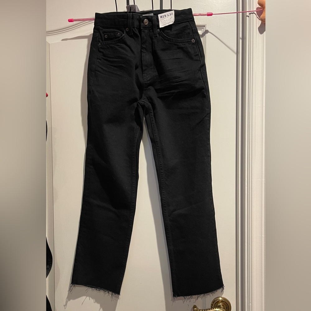 Topshop high waisted straight leg